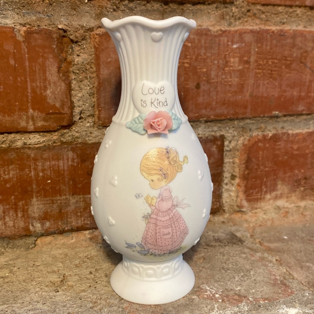 Precious Moments Love is Kind vase